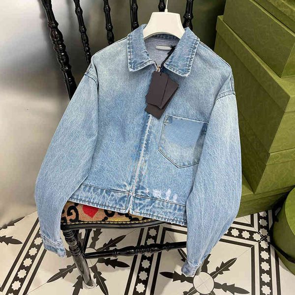 p home triangle label in summer 2022 fresh and versatile slim and trendy lapel denim jacket female, Black;brown
p home triangle label in summer 2022 fresh and versatile slim and trendy lapel denim jacket female, Black;brown
