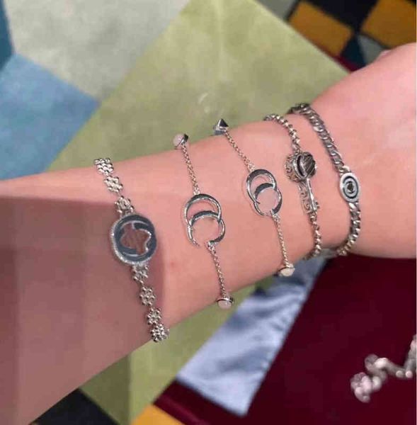 chain sterling silver worn out. male and female lovers zhan's same bracelet, Black
chain sterling silver worn out. male and female lovers zhan's same bracelet, Black