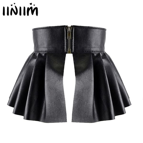 womens mini skirts ladies femem faux leather pleated side split embellished studded skirt for evening parties clubwear 220322, Black
womens mini skirts ladies femem faux leather pleated side split embellished studded skirt for evening parties clubwear 220322, Black