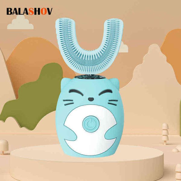 toothbrush electric toothbrush kids u-shaped sonic smart ultrasonic tooth brush 360 degrees teeth whitening for children ipx7 waterproof 220
toothbrush electric toothbrush kids u-shaped sonic smart ultrasonic tooth brush 360 degrees teeth whitening for children ipx7 waterproof 220