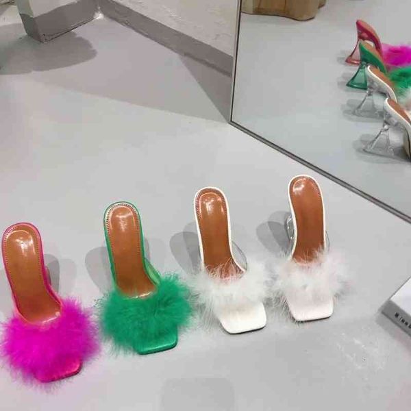 dress shoes spring summer mules slippers desginer slis transparent pvc square open foot high fashion sandals fur feather 41, Black
dress shoes spring summer mules slippers desginer slis transparent pvc square open foot high fashion sandals fur feather 41, Black