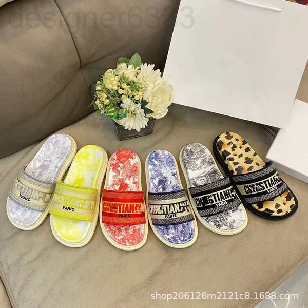 slippers designer high version d family thick soled slippers women's round head rubber old flower embroidery printing increased flat bo, Black
slippers designer high version d family thick soled slippers women's round head rubber old flower embroidery printing increased flat bo, Black