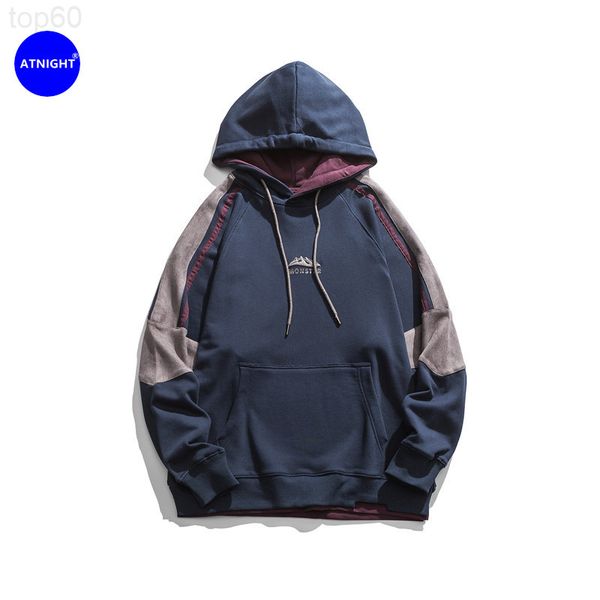 men's hoodies & sweatshirts designer atn menswear | 2021 autumn menswear youth fashion contrast color splicing hooded casual coat trend, Black
men's hoodies & sweatshirts designer atn menswear | 2021 autumn menswear youth fashion contrast color splicing hooded casual coat trend, Black