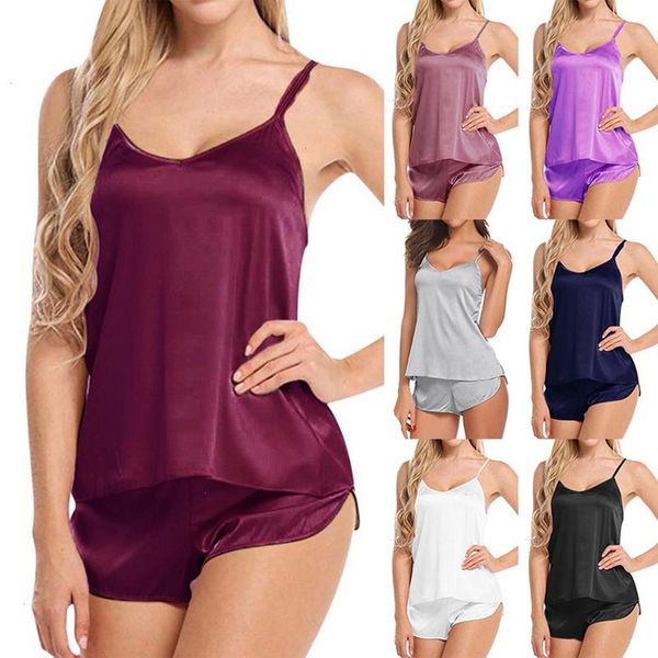 women pajama sets girl silk satin pyjama sleepwear nightwear loungewear homewear solid comfortable soft high quality, Black;red
women pajama sets girl silk satin pyjama sleepwear nightwear loungewear homewear solid comfortable soft high quality, Black;red