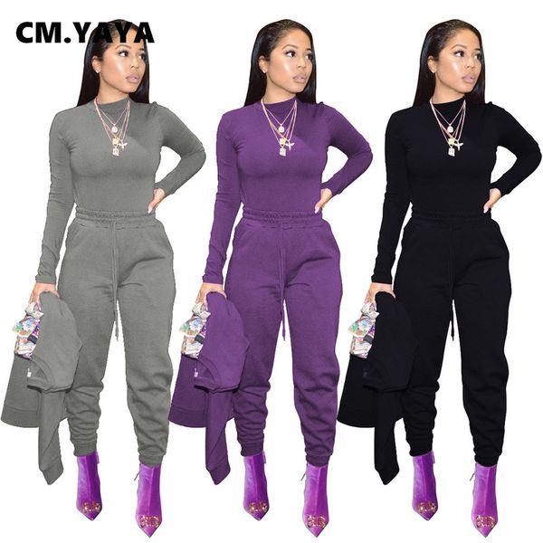 cm.yaya active women pants leggings high waist jogger trousers sweatpants fall winter, Black;white
cm.yaya active women pants leggings high waist jogger trousers sweatpants fall winter, Black;white