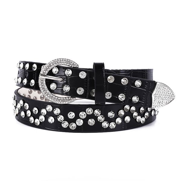 womens belt rhinestone inlaid belt round head pin buckle fashion personality pant belt womens stall in stock wholesale, Black;white
womens belt rhinestone inlaid belt round head pin buckle fashion personality pant belt womens stall in stock wholesale, Black;white