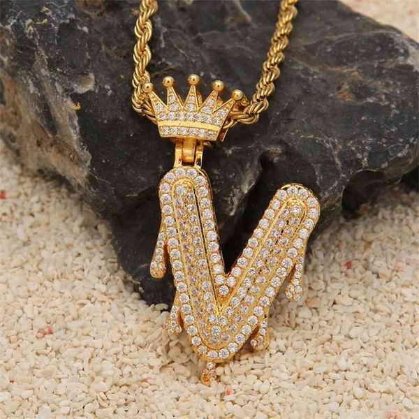 custom crown bail drip bubble initial letters chain necklaces & pendant for men women gold color cubic zircon hip hop jewelry, Silver
custom crown bail drip bubble initial letters chain necklaces & pendant for men women gold color cubic zircon hip hop jewelry, Silver