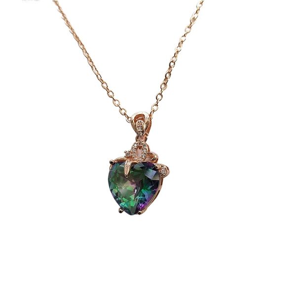 2022 charm personality fashion women rainbow gem love pendant heart diamond necklace jewelry party valentine day gifts various styles manufa, Silver
2022 charm personality fashion women rainbow gem love pendant heart diamond necklace jewelry party valentine day gifts various styles manufa, Silver