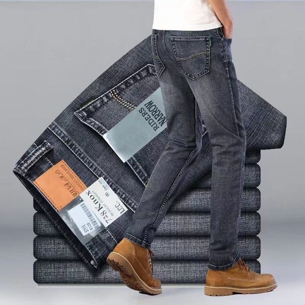 stretch baggy jean men spring autumn loose straights vintage business casual trousers distressed size denim pants 220719, White;black
stretch baggy jean men spring autumn loose straights vintage business casual trousers distressed size denim pants 220719, White;black