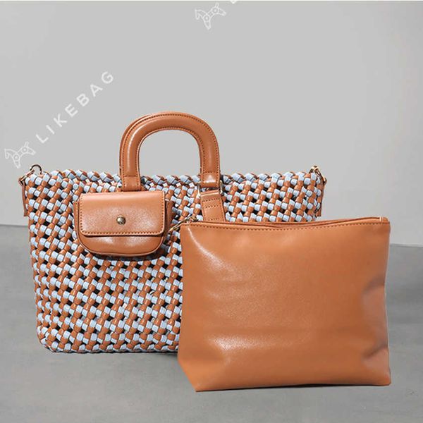 hbp cross-border trend 2022 spring new hand-woven bag one-shoulder messenger large-capacity pu totebag 
hbp cross-border trend 2022 spring new hand-woven bag one-shoulder messenger large-capacity pu totebag