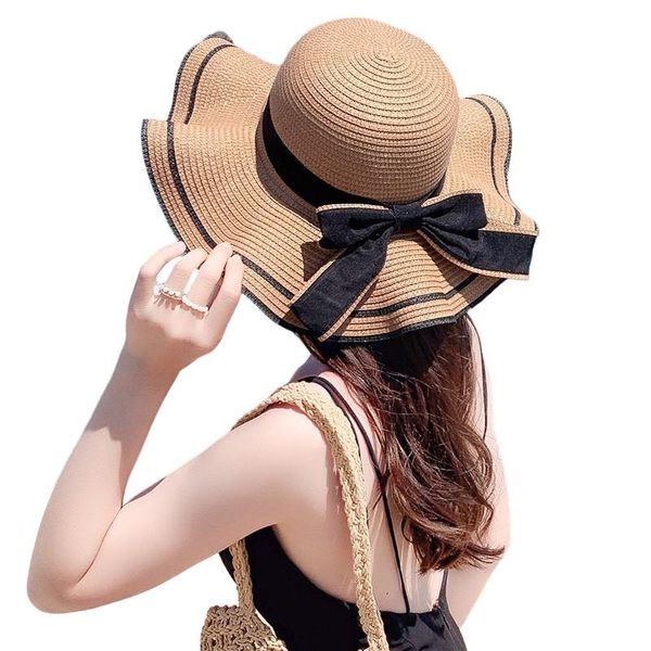 wide brim hats women 's summer outdoor seaside big sun-proof sun hat bow folding beach hatwide, Blue;gray
wide brim hats women 's summer outdoor seaside big sun-proof sun hat bow folding beach hatwide, Blue;gray