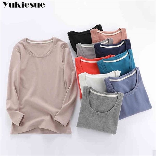 women casual summer t shirt short long sleeve skinny solid black gray tee shirt t shirts femme womens tees 210412, White
women casual summer t shirt short long sleeve skinny solid black gray tee shirt t shirts femme womens tees 210412, White