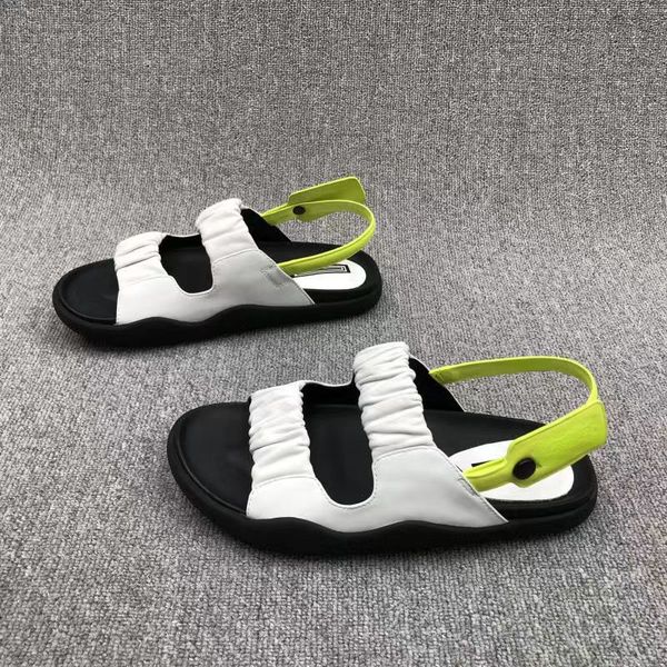 one word women's sandals op86 summer new european soft leather pleated color open-toe flat flat wear beach sandals, Black
one word women's sandals op86 summer new european soft leather pleated color open-toe flat flat wear beach sandals, Black