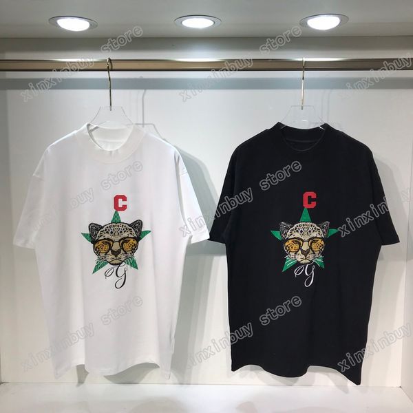 22ss men women designers t shirts tee cheetah letter embroidery shirts paris cotton short sleeve crew neck streetwear xinxinbuy white black
22ss men women designers t shirts tee cheetah letter embroidery shirts paris cotton short sleeve crew neck streetwear xinxinbuy white black