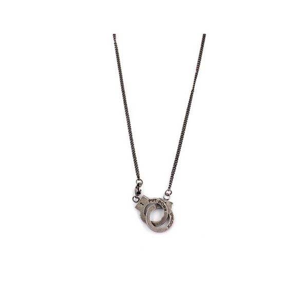 trendy brand pendant necklaces personality engraved letters ancient silver handcuffs necklace retro shirt sweater chain couple all-match jew
trendy brand pendant necklaces personality engraved letters ancient silver handcuffs necklace retro shirt sweater chain couple all-match jew
