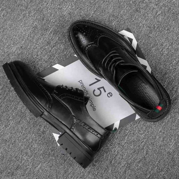 new block men's british pointed carved leather business dress korean breathable black wedding shoes
new block men's british pointed carved leather business dress korean breathable black wedding shoes