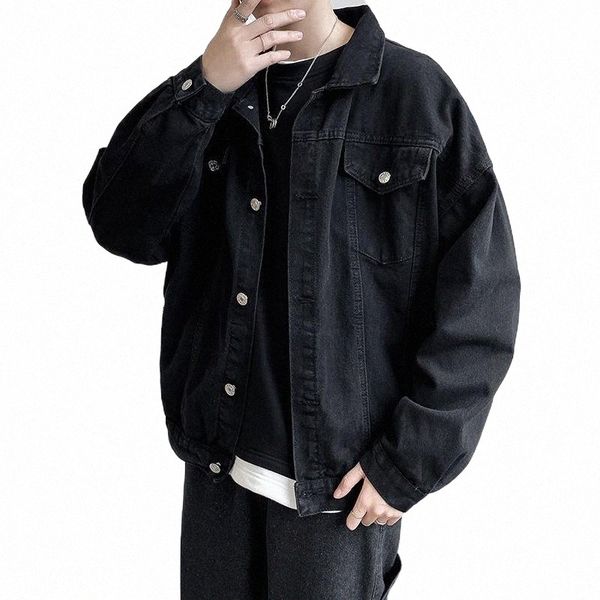 men's jackets windbreaker casual black men denim jacket pockets streetwear jeans coats man clothing outwearmen's r3ty#, Black;brown
men's jackets windbreaker casual black men denim jacket pockets streetwear jeans coats man clothing outwearmen's r3ty#, Black;brown