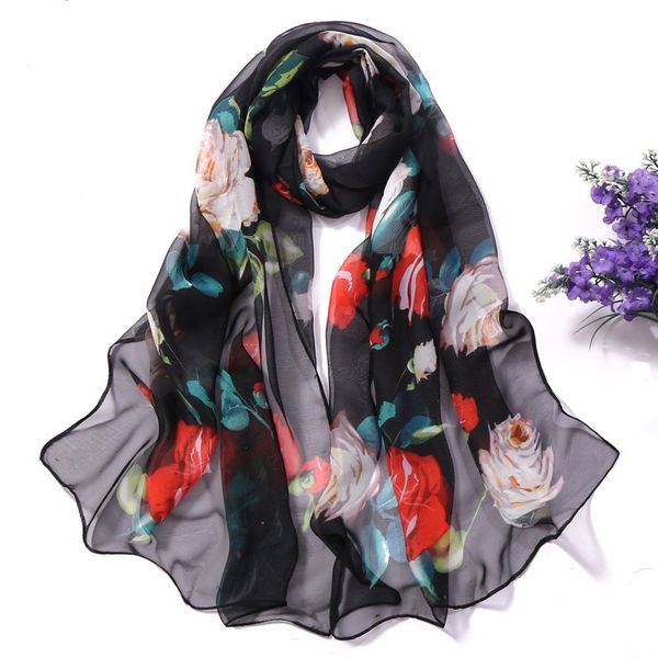 30# chiffon florak print scarves silk scarf fashion women roses printing long soft wrap scarf simulation silk shawl beach scarf 220628, Blue;gray
30# chiffon florak print scarves silk scarf fashion women roses printing long soft wrap scarf simulation silk shawl beach scarf 220628, Blue;gray