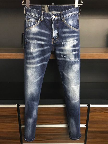 2022 new men jeans hole light blue dark gray italy brand man long pants trousers streetwear denim skinny slim straight biker jean for d2 28-
2022 new men jeans hole light blue dark gray italy brand man long pants trousers streetwear denim skinny slim straight biker jean for d2 28-