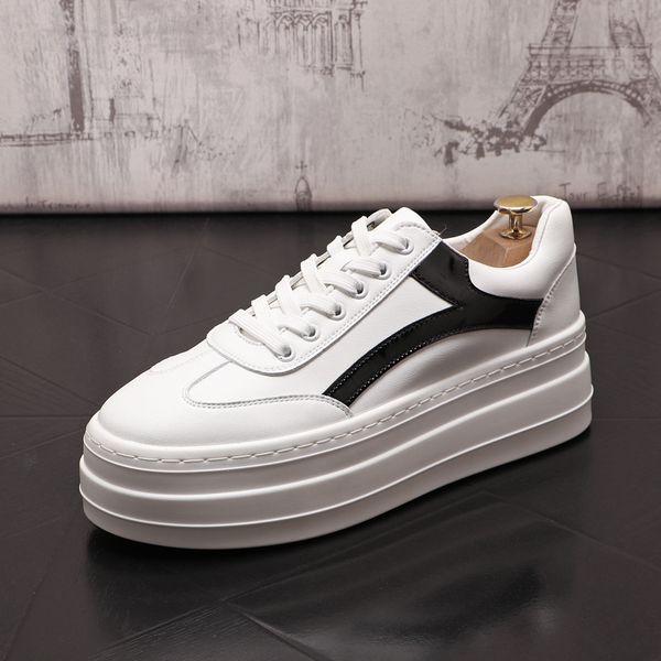 british designers dress wedding party shoes brand men leather casual driving sneakers white fashion ligh round toe thick bottom leisure walk, Black
british designers dress wedding party shoes brand men leather casual driving sneakers white fashion ligh round toe thick bottom leisure walk, Black