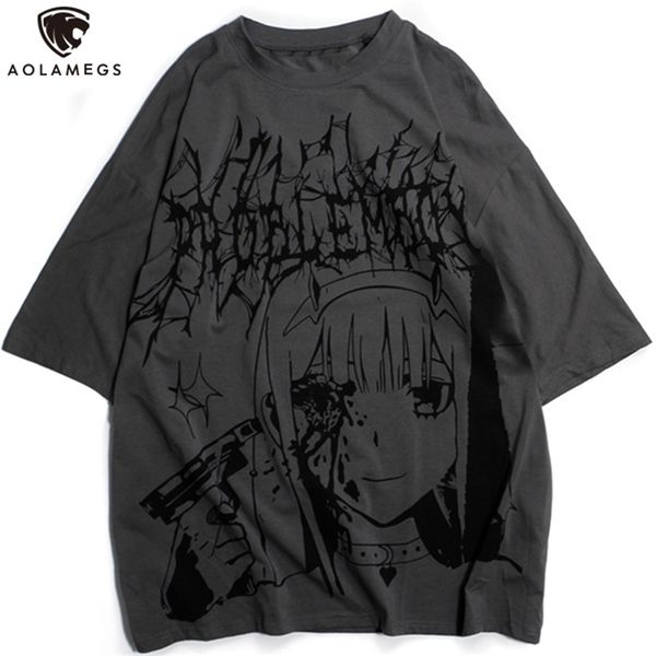 aolamegs men's t-shirts summer oversized t-shirt anime girl print tee shirts hip hop high street gothic streetwear 220325, White;black
aolamegs men's t-shirts summer oversized t-shirt anime girl print tee shirts hip hop high street gothic streetwear 220325, White;black