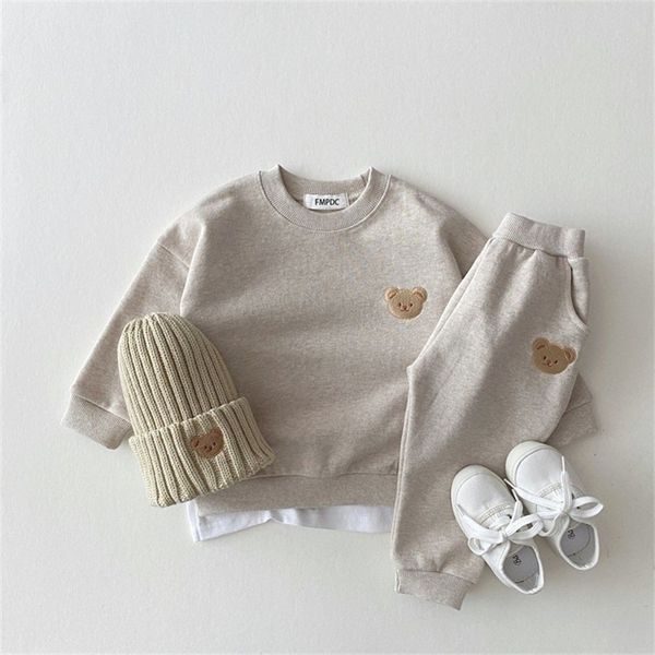 kids baby girls boys clothes costume long sleeve hooded tracksuit pants children spring outfits set infantil born 220315, White
kids baby girls boys clothes costume long sleeve hooded tracksuit pants children spring outfits set infantil born 220315, White