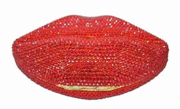 nxy evening bags stylish diamond evening bag red lips crystal gold metal party purse bride wedding handbag with chain 88313 0428
nxy evening bags stylish diamond evening bag red lips crystal gold metal party purse bride wedding handbag with chain 88313 0428