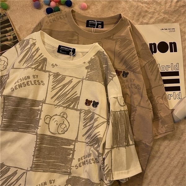 summer style national full print cartoon bear kawaii shortsleeved tshirt female retro loose harajuku casual oversize 220615, White
summer style national full print cartoon bear kawaii shortsleeved tshirt female retro loose harajuku casual oversize 220615, White