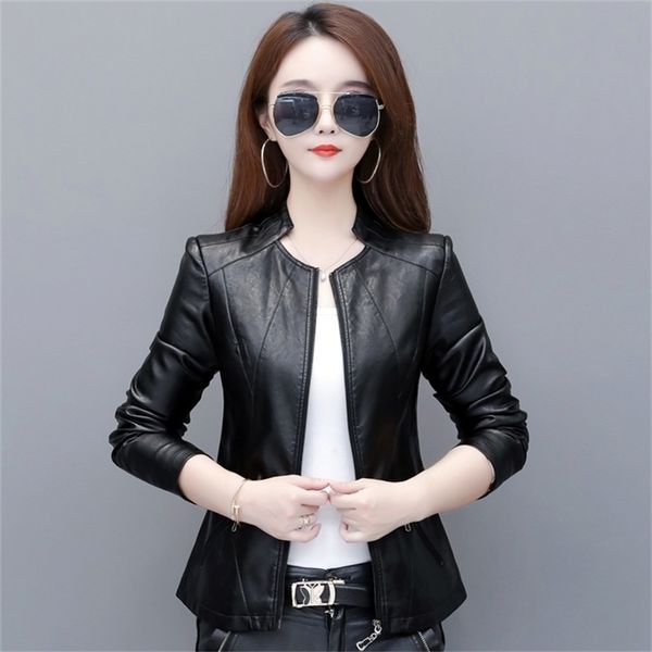 swyivy faux leather jackets coat women slim coats autumn female black fashion jackets leather 201224
swyivy faux leather jackets coat women slim coats autumn female black fashion jackets leather 201224