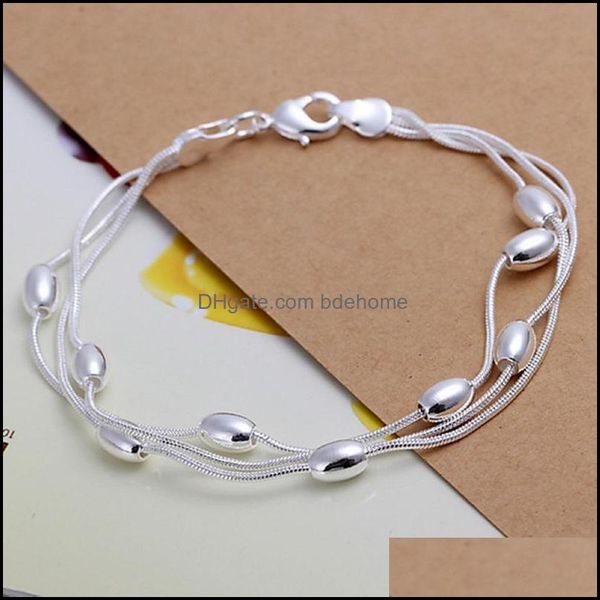 charm bracelets jewelry 925 sterling sier bracelet bead chain for women lady wedding drop delivery 2021 rxfm4, Golden;silver
charm bracelets jewelry 925 sterling sier bracelet bead chain for women lady wedding drop delivery 2021 rxfm4, Golden;silver
