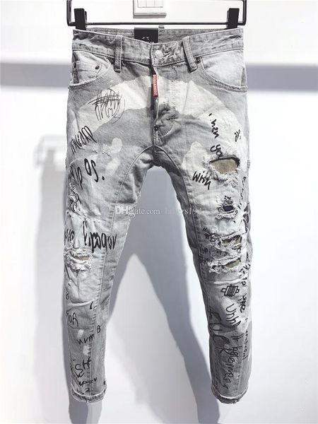 ss20 new arrival designer men d2 denim cool guy jeans embroidery pants fashion holes trousers italy siz bnj dsquareds dsq2s dsqs, Blue
ss20 new arrival designer men d2 denim cool guy jeans embroidery pants fashion holes trousers italy siz bnj dsquareds dsq2s dsqs, Blue