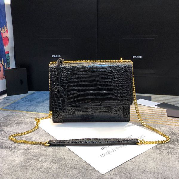 sunset crossbody bag chain flap shoulder bags women handbags purse genuine leather alligator pattern fashion letters solid color wallets
sunset crossbody bag chain flap shoulder bags women handbags purse genuine leather alligator pattern fashion letters solid color wallets