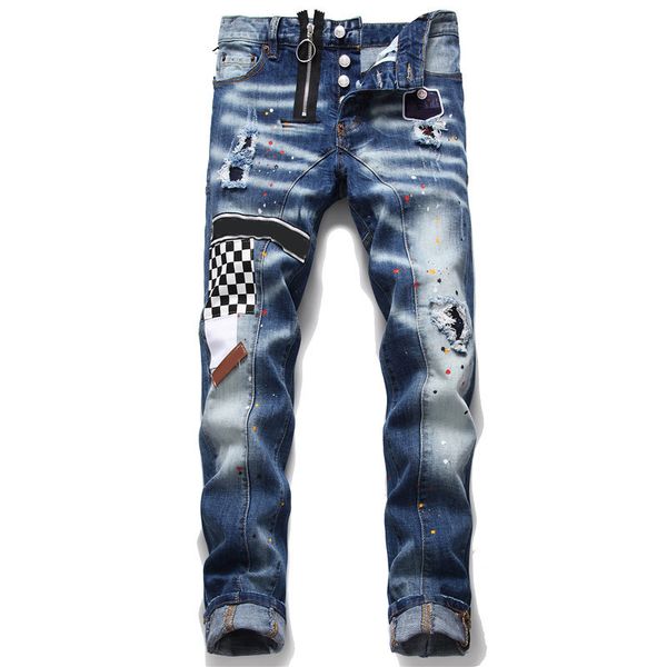 unique mens distressed badge blue skinny jeans fashion designer slim fit washed motocycle denim pants panelled hip hop biker trousers nn52cv
unique mens distressed badge blue skinny jeans fashion designer slim fit washed motocycle denim pants panelled hip hop biker trousers nn52cv
