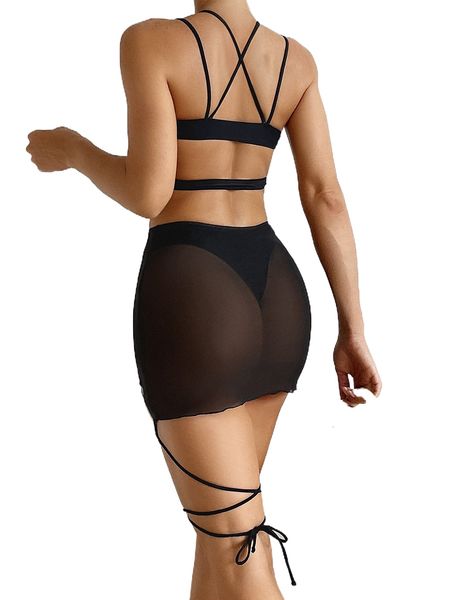 3pack crisscross c.ut o.ut b.ikini swimsuit p8pn#, White;black 
3pack crisscross c.ut o.ut b.ikini swimsuit p8pn#, White;black