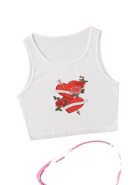 heart print tank i8va#, White
heart print tank i8va#, White