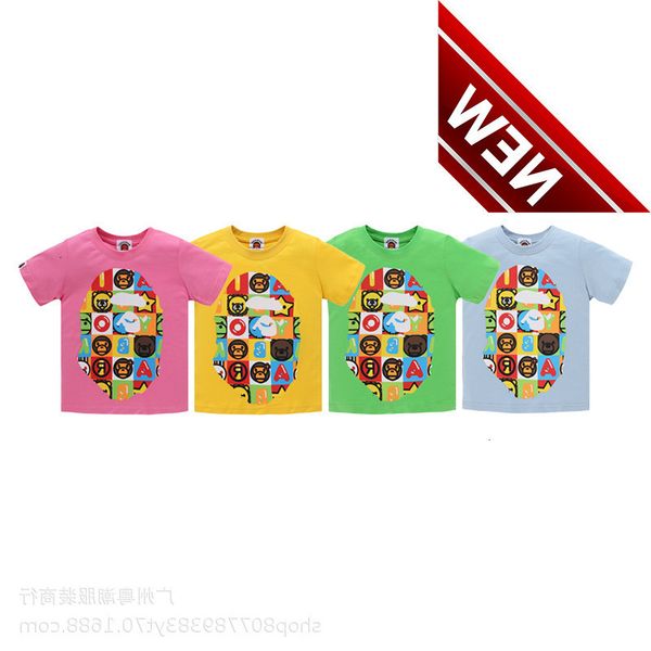 summer new moisture absorption and sweat wicking round neck cartoon cotton children's clothing tide br bap ape head t-shirt boys, White;black
summer new moisture absorption and sweat wicking round neck cartoon cotton children's clothing tide br bap ape head t-shirt boys, White;black