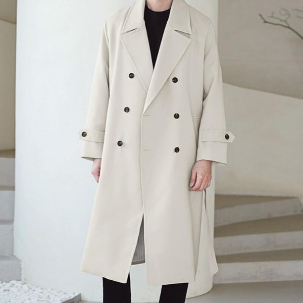 men's trench coats spring and autumn men's personalized custom plus size fashion casual double breasted mid-length windbreaker jac, Tan;black
men's trench coats spring and autumn men's personalized custom plus size fashion casual double breasted mid-length windbreaker jac, Tan;black