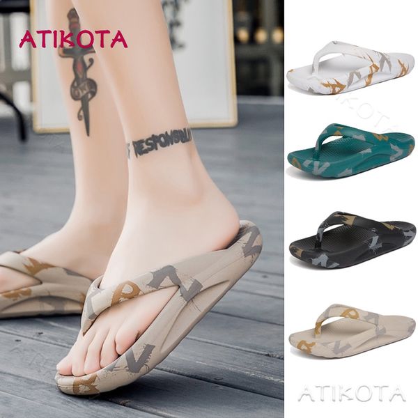 atikota summer flat women slippers thick sole outdoors beach slides soft open toe large size for men print flip flops 2022 new, Black
atikota summer flat women slippers thick sole outdoors beach slides soft open toe large size for men print flip flops 2022 new, Black