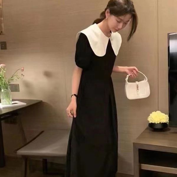 casual dresses lu xufa korean dongdamen lovely girl doll collar contrast color princess dress, Black;gray
casual dresses lu xufa korean dongdamen lovely girl doll collar contrast color princess dress, Black;gray