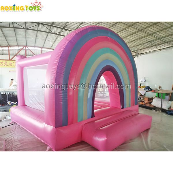 3.5x4m commercial pink rainbow inflatable bounce house party wedding combo jumpping castle with a blower for kids children
3.5x4m commercial pink rainbow inflatable bounce house party wedding combo jumpping castle with a blower for kids children