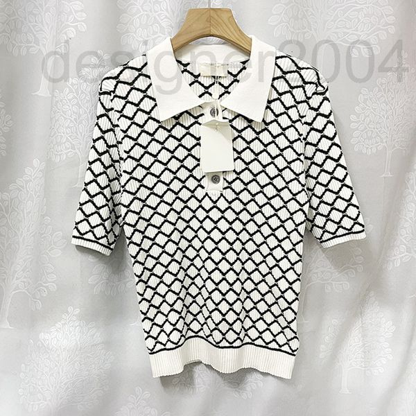 women's sweaters designer new xiaohe 2022 spring and summer new ultra-fine cotton versatile knitted polo collar short sleeved t-shirt u, White;black
women's sweaters designer new xiaohe 2022 spring and summer new ultra-fine cotton versatile knitted polo collar short sleeved t-shirt u, White;black