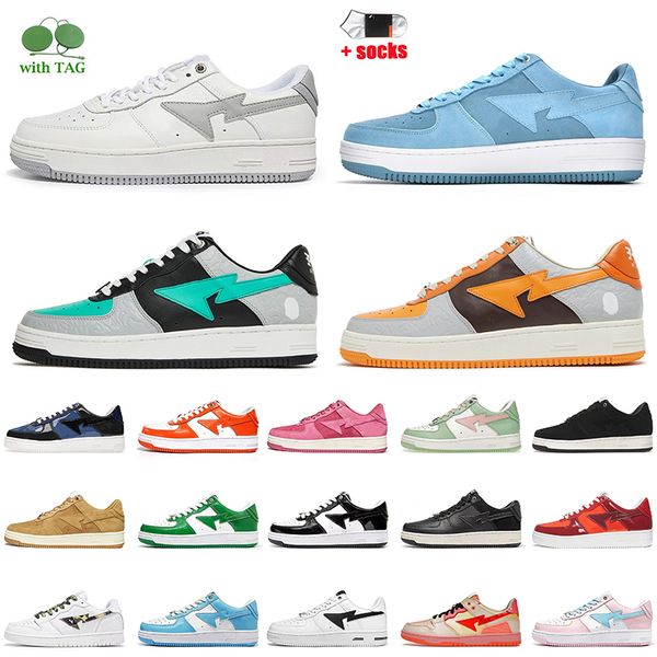 fashion women mens a bathing baped sta sk8 running shoes with socks bapesta casual sneakers blue suede m2 grey green pastel pink white black
fashion women mens a bathing baped sta sk8 running shoes with socks bapesta casual sneakers blue suede m2 grey green pastel pink white black