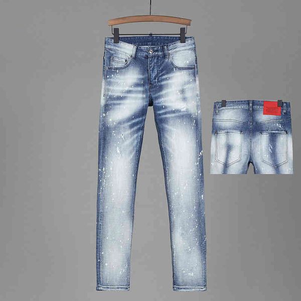 men's jeans fashion fashion brand high-end men's jeans slim fit small feet casual and versatile bleached elastic speckled pants pw, Blue
men's jeans fashion fashion brand high-end men's jeans slim fit small feet casual and versatile bleached elastic speckled pants pw, Blue