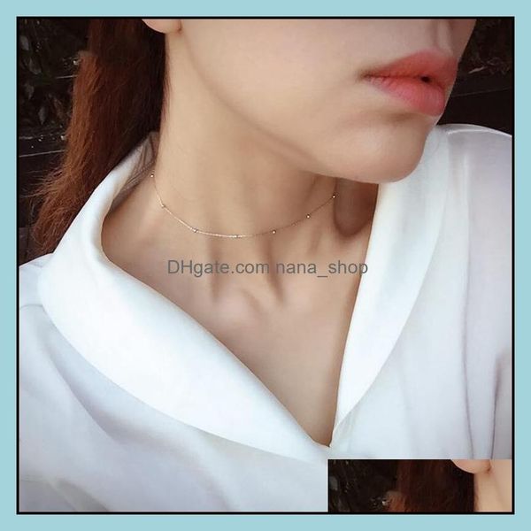 chokers necklaces pendants jewelry 100% 925 sterling sier small ball choker necklace flyleaf simple personality fashion short women -097 d, Golden;silver
chokers necklaces pendants jewelry 100% 925 sterling sier small ball choker necklace flyleaf simple personality fashion short women -097 d, Golden;silver