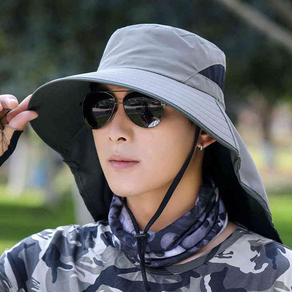 hats men's outdoor sunscreen summer mountaineering fishing windproof neck foldable sun, Blue;gray
hats men's outdoor sunscreen summer mountaineering fishing windproof neck foldable sun, Blue;gray