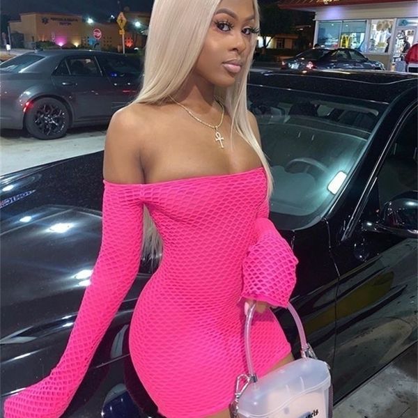 bkld women off shoulder dress mesh bodycon mini dress club wear spring arrival solid long sleeve strapless dress y200805, Black;pink
bkld women off shoulder dress mesh bodycon mini dress club wear spring arrival solid long sleeve strapless dress y200805, Black;pink