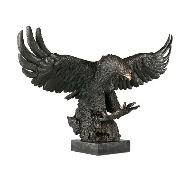 large spread wings eagle statue sculpture bronze wild animal hawk falcon figurine business gift garden front yard decor big, Silver
large spread wings eagle statue sculpture bronze wild animal hawk falcon figurine business gift garden front yard decor big, Silver