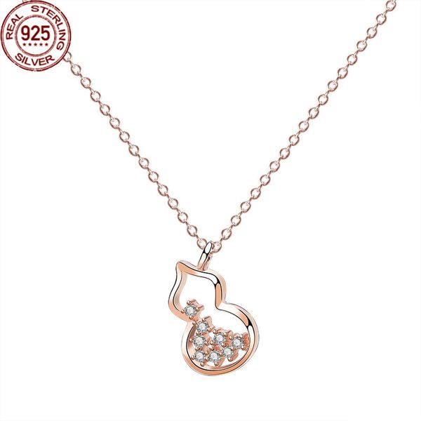 new s925 sterling silver gourd necklace women's fashion korean version micro inlaid zircon collarbone chain jewelry women
new s925 sterling silver gourd necklace women's fashion korean version micro inlaid zircon collarbone chain jewelry women