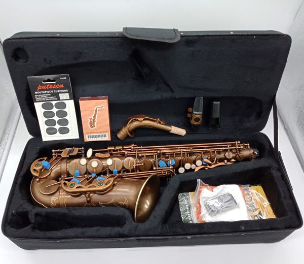 brand mfc alto saxophone mark vi antique copper simulation e-flat alto sax retro bronze
brand mfc alto saxophone mark vi antique copper simulation e-flat alto sax retro bronze