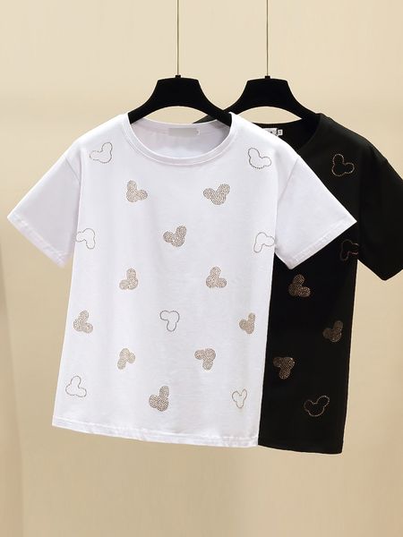 gkfnmt white t shirt women clothes diamond cotton korean casual female t-shirt summer black short sleeve tee shirt 220425
gkfnmt white t shirt women clothes diamond cotton korean casual female t-shirt summer black short sleeve tee shirt 220425